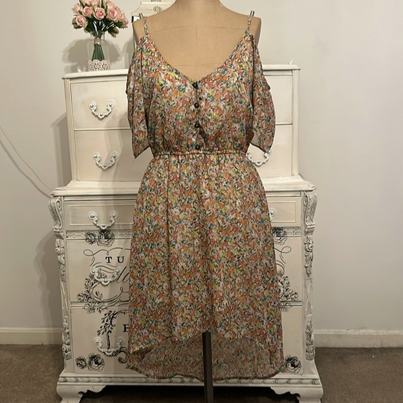 Floral Button-Down Summer Dress - Picture 1 of 4